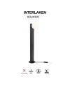 INTERLAKEN * BOLARDO IP65 G9 NEGRO